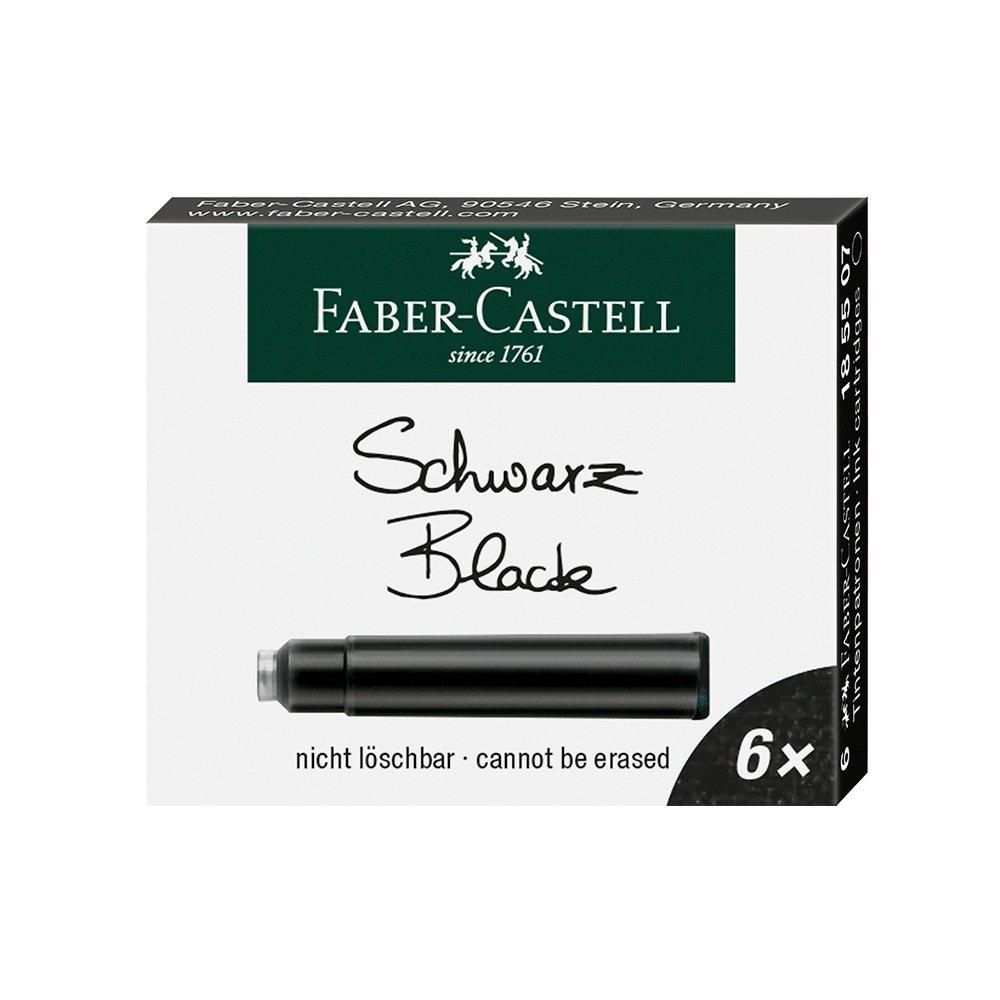 FABER CASTELL Patrone 1/6 crne 185507