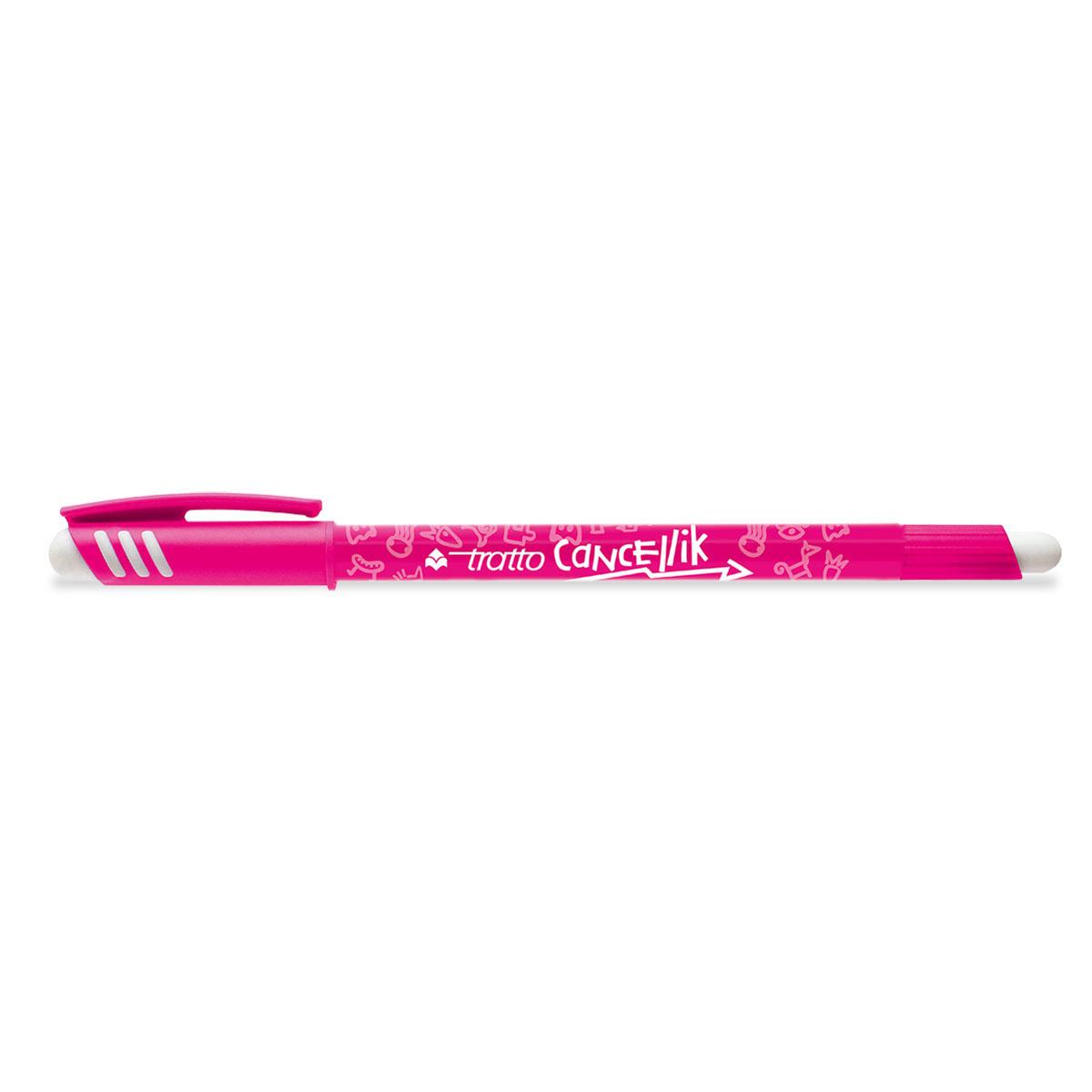 TRATTO Hemijska olovka tratto sa gumicom cancellik 826106 roze