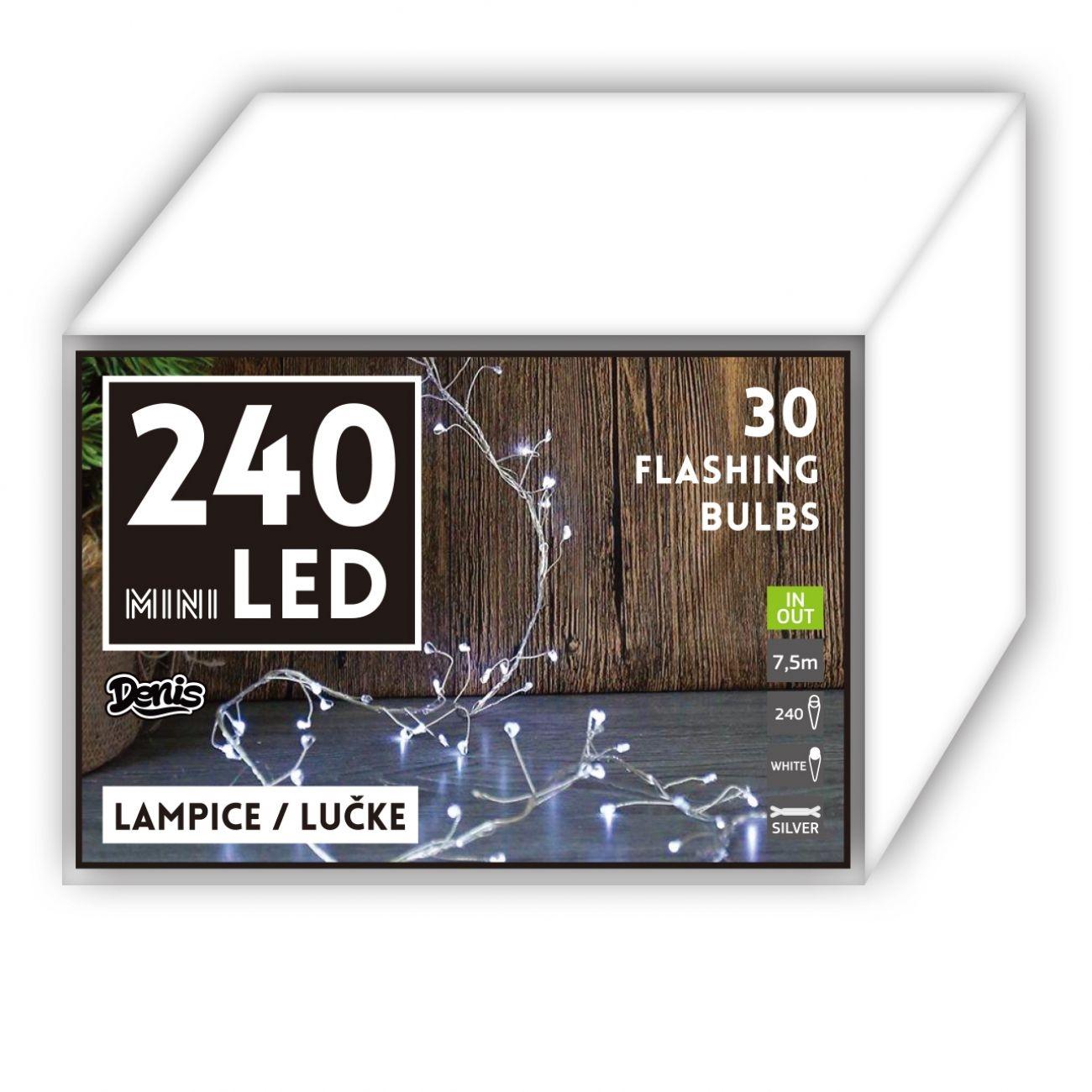DENIS Mini LED lampice 240L 30 flash