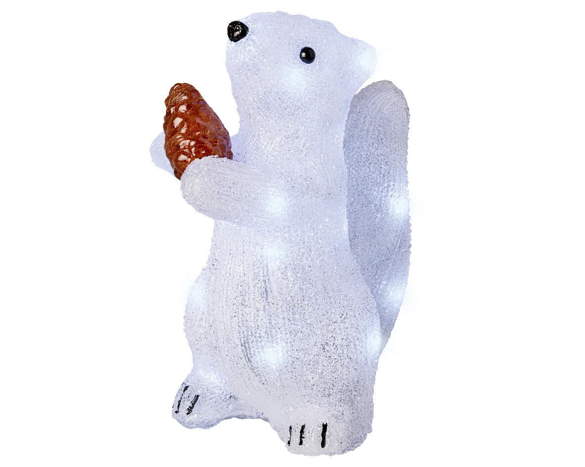 KAEMINGK Novogodišnja figura Veverica sa LED svetlom 21x13x24.5 cm 491252