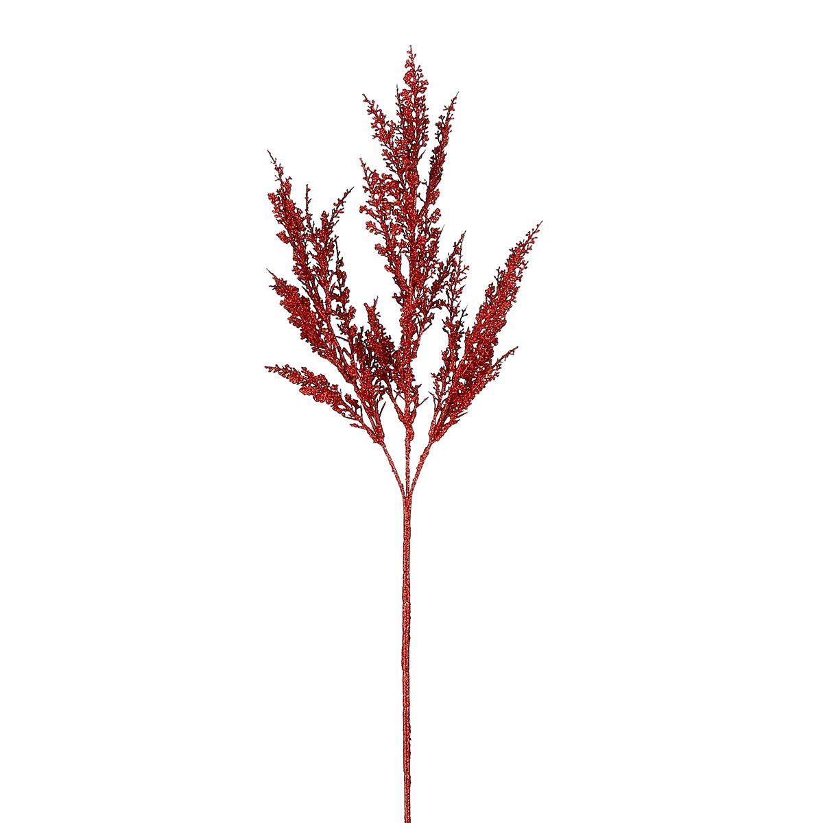 Ukrasna novogodišnja grana L70 crvena