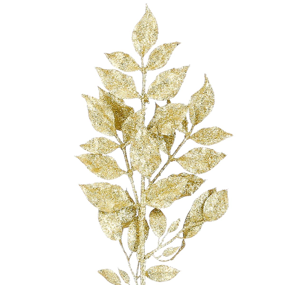 Selected image for Ukrasna novogodišnja grana sa zlatnim listovima