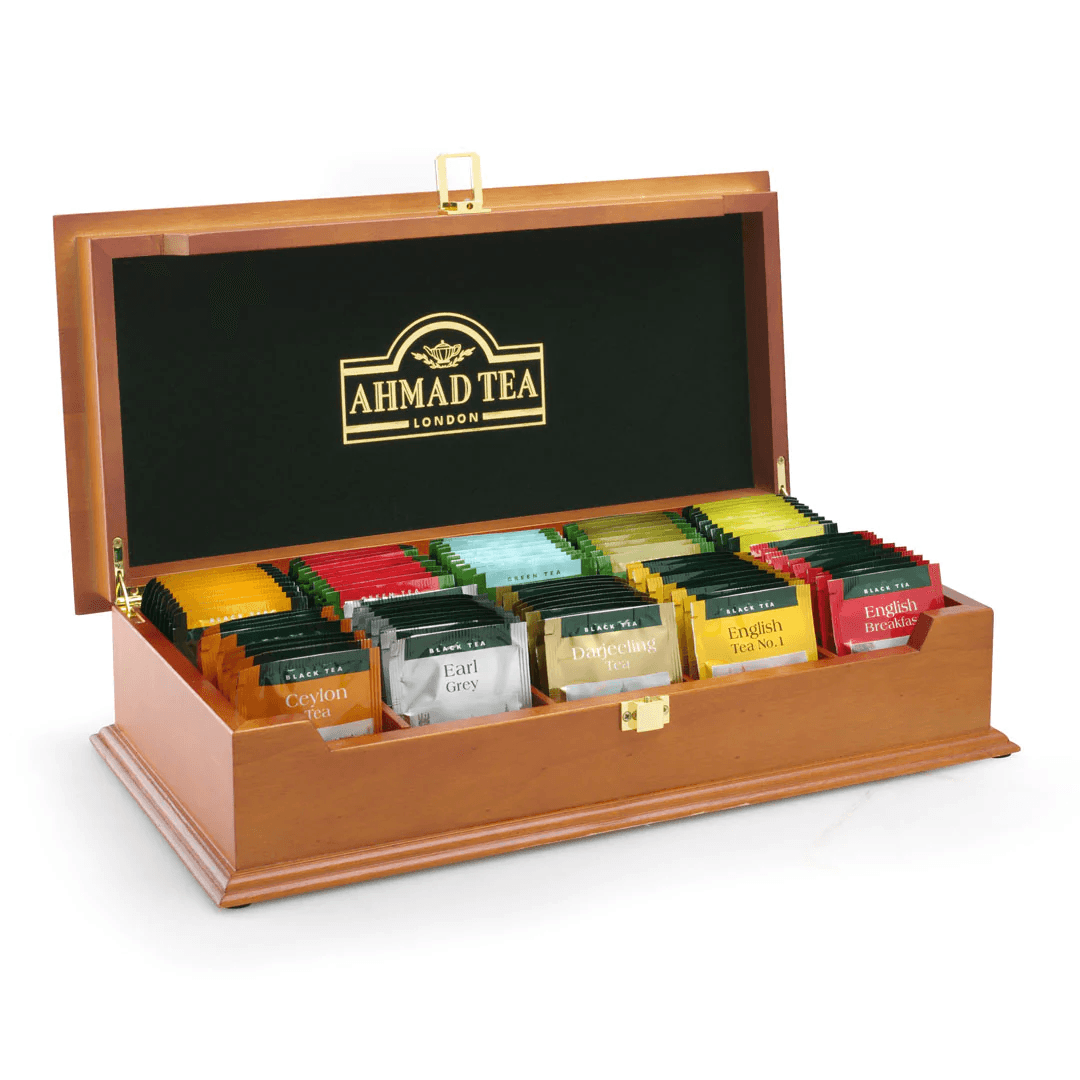 AHMAD TEA Drvena kutija sa 10 vrsta čajeva 10x10/1