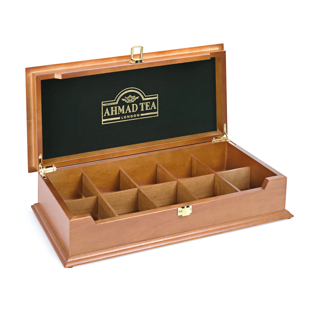 Selected image for AHMAD TEA Drvena kutija sa 10 vrsta čajeva 10x10/1
