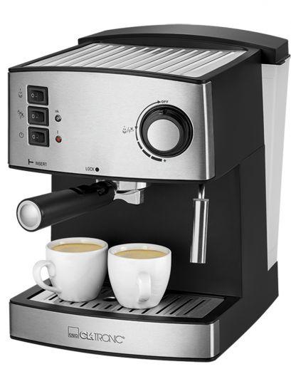 Clatronic ES 3643 Aparat za espresso, 1,6 l, Srebrno-crni