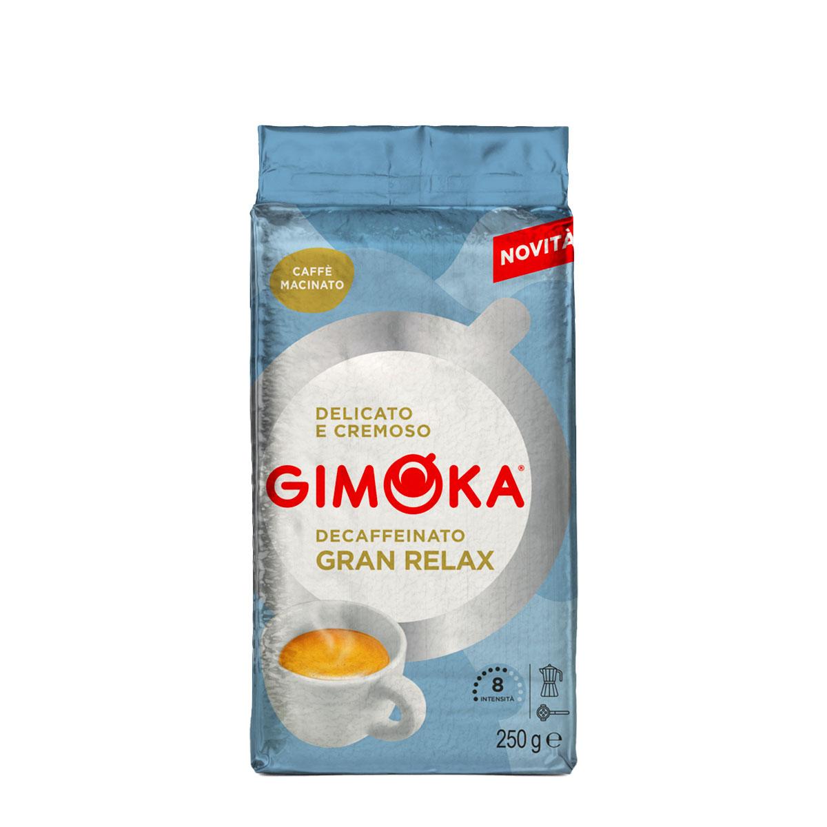 GIMOKA Mešavina pržene mlevene kafe Gran Relax Decaffeinato espresso 250g
