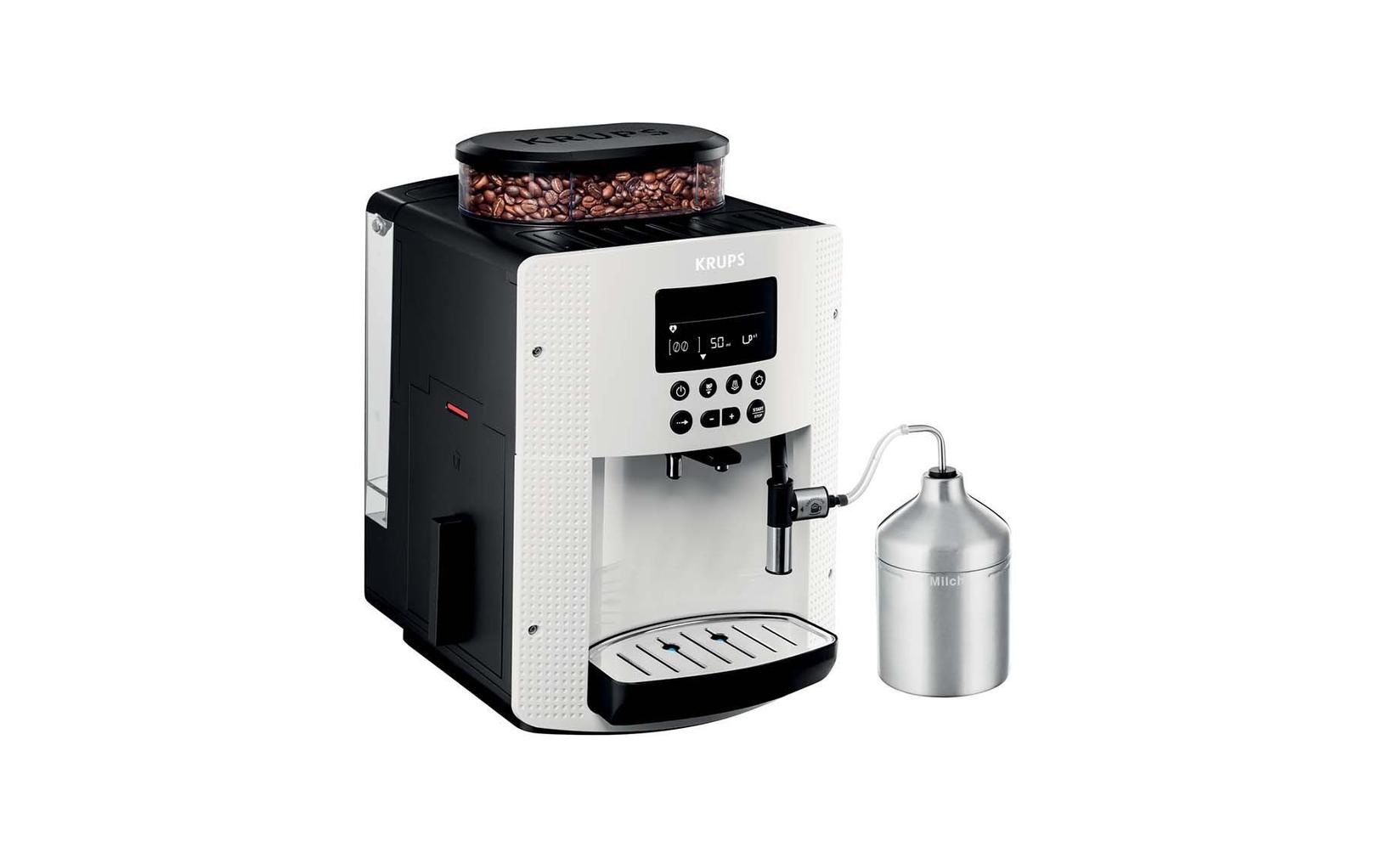 Krups EA8161 Aparat za espresso, 1,7 l, Ugrađen mlin, Beli