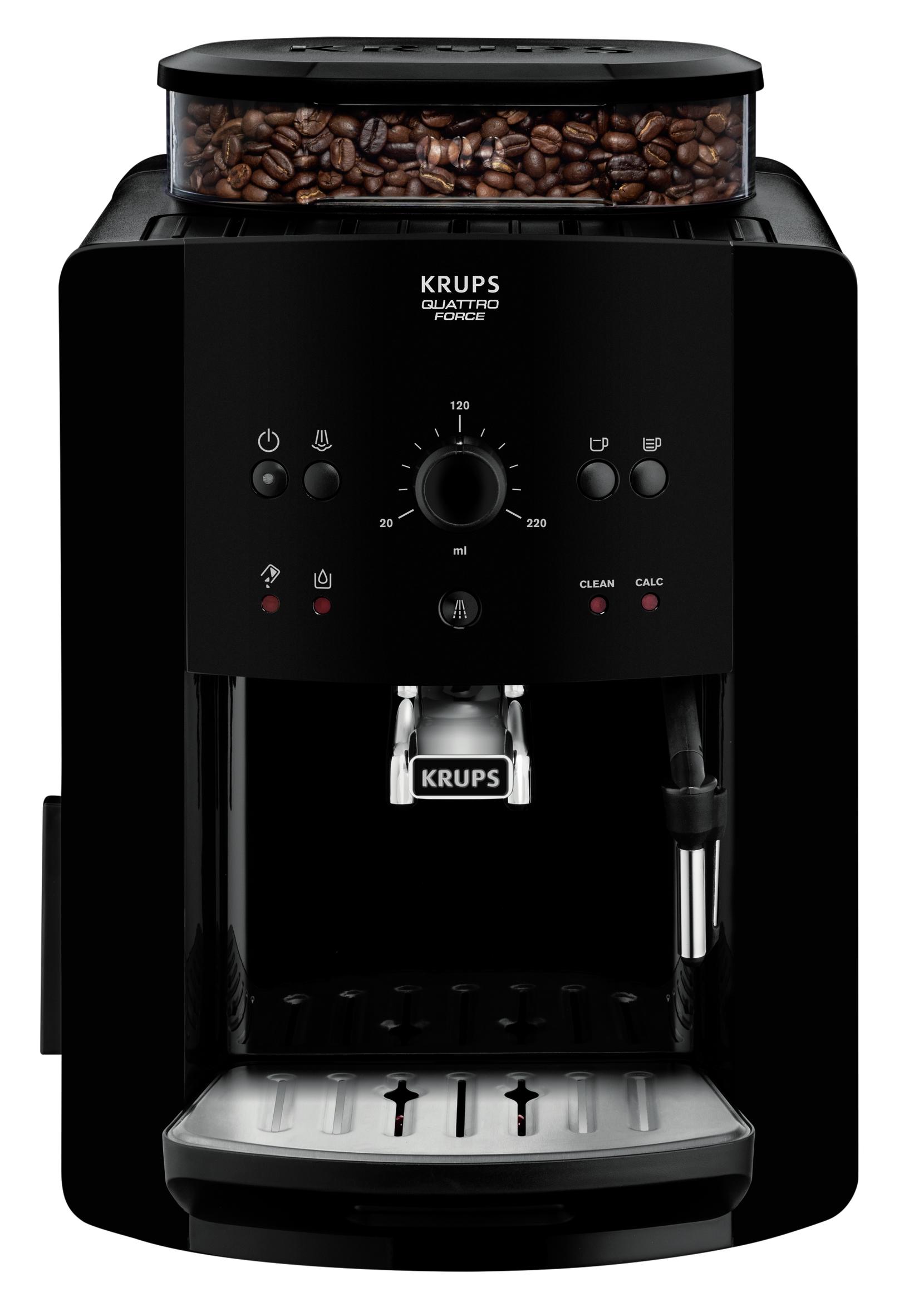 Krups EA81101 Aparat za espresso, 1,7 l, Ugrađen mlin, Crni