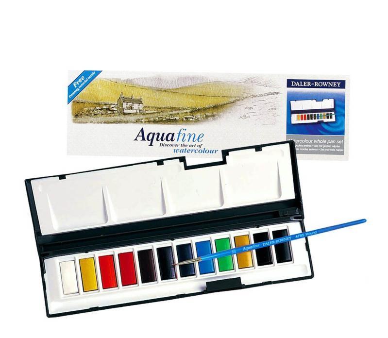 DALER ROWNEY Set akvarela Aquafine whole pan 131900888 12/1