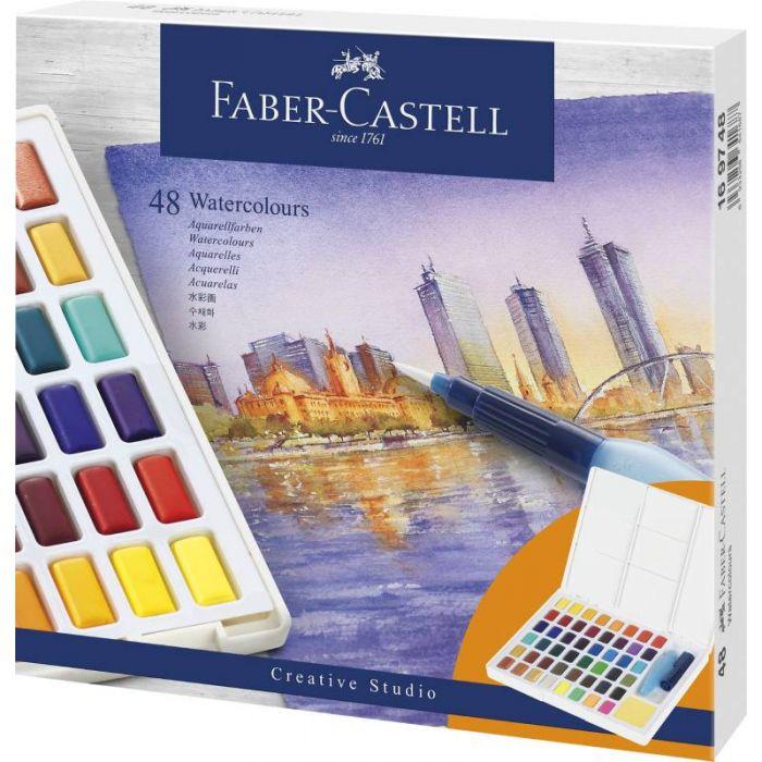 FABER CASTELL Set vodenih slikarskih  boja 48/1 169748