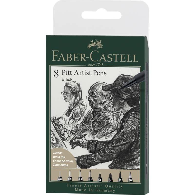 FABER CASTELL Set za crtanje Pitt Art pen 8/1 167158