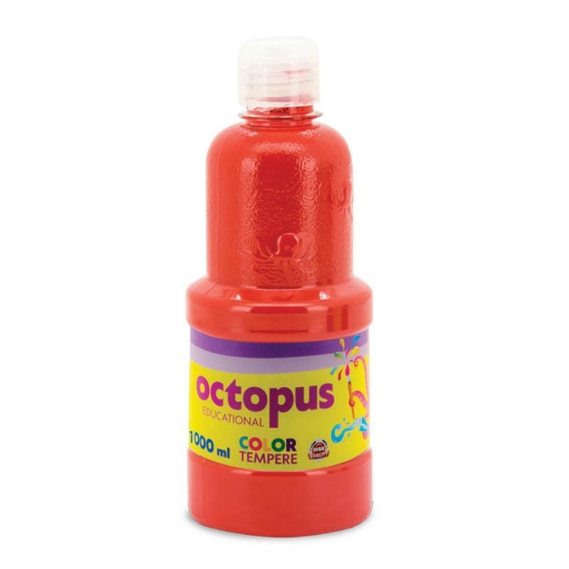 OCTOPUS Tempera UNL-1221 1L crvena