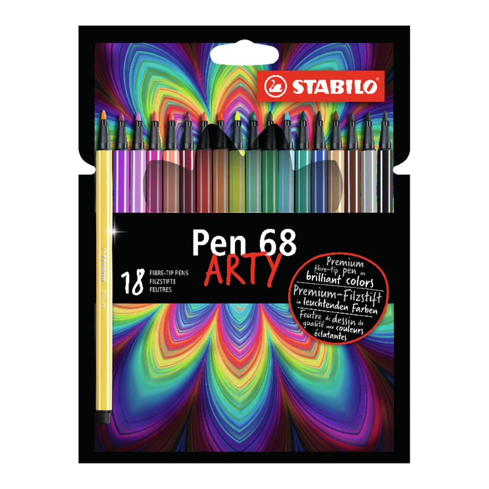 STABILO Flomasteri Pen 68 Arty 18/1