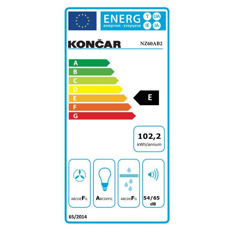 Selected image for KONČAR Standardni kuhinjski aspirator NZ60AB2 beli