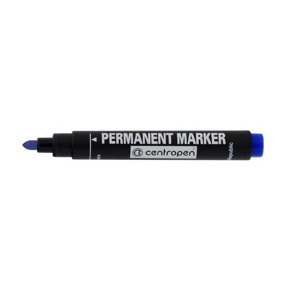 CENTROPEN Permanentni marker sa oblim vrhom 8566 2mm plavi