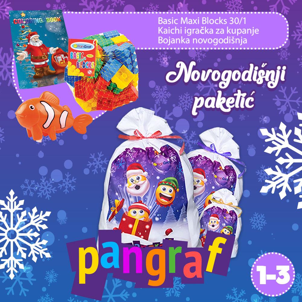 PANGRAF Novogodišnji paketić - srednji 1-3g