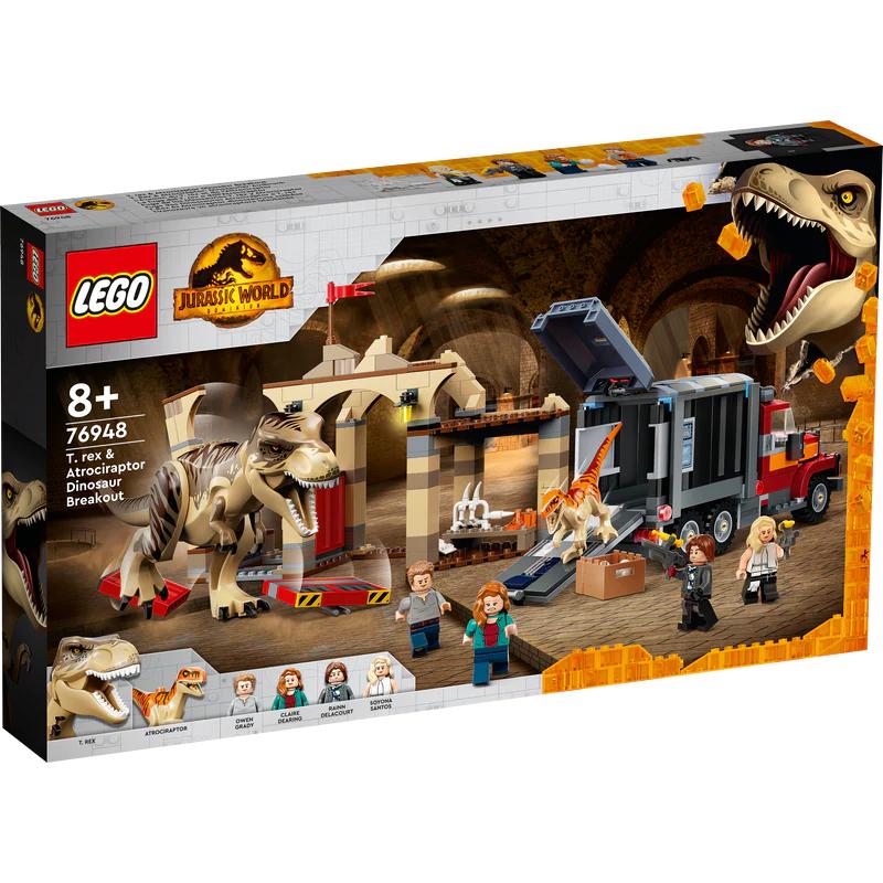 LEGO Bekstvo dinosaurusa T-reksa i atrociraptora 76948