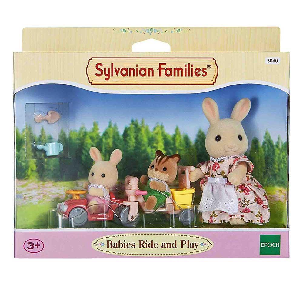 SYLVANIAN FAMILIES Figurice Babies Ride and Play