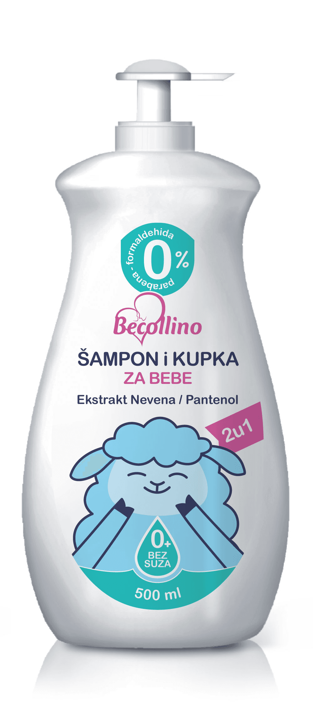 BECOLLINO Šampon kupka za bebe2u1 500ml