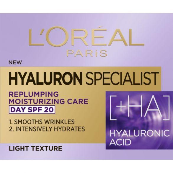 L'OREAL PARIS Ženska dnevna hidratantna krema za vraćanje volumena Hyaluron Specialist 50 ml