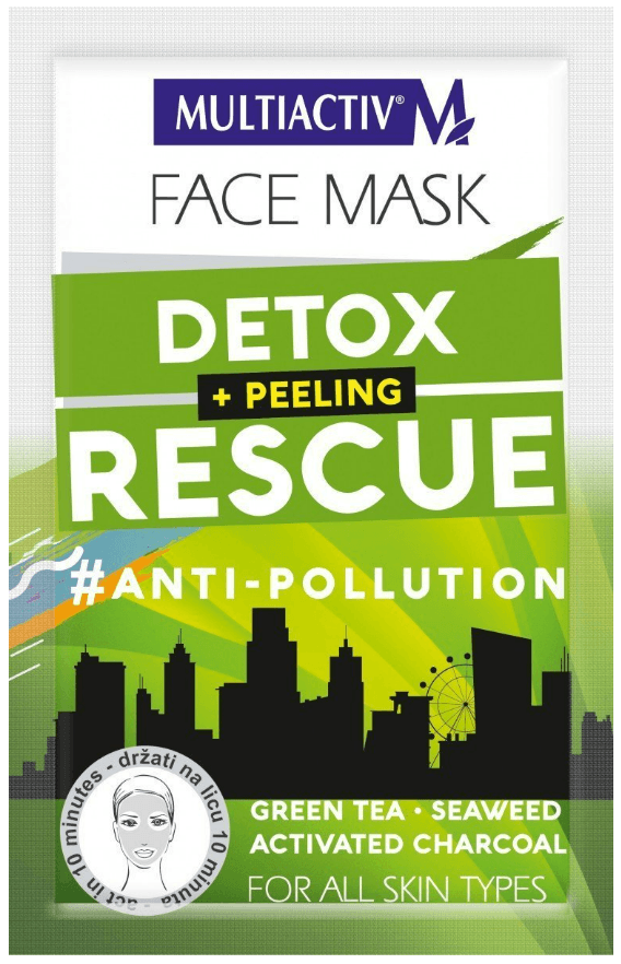 MULTIACTIV Maska i piling Detox Rescue 2u1 7.5 ml