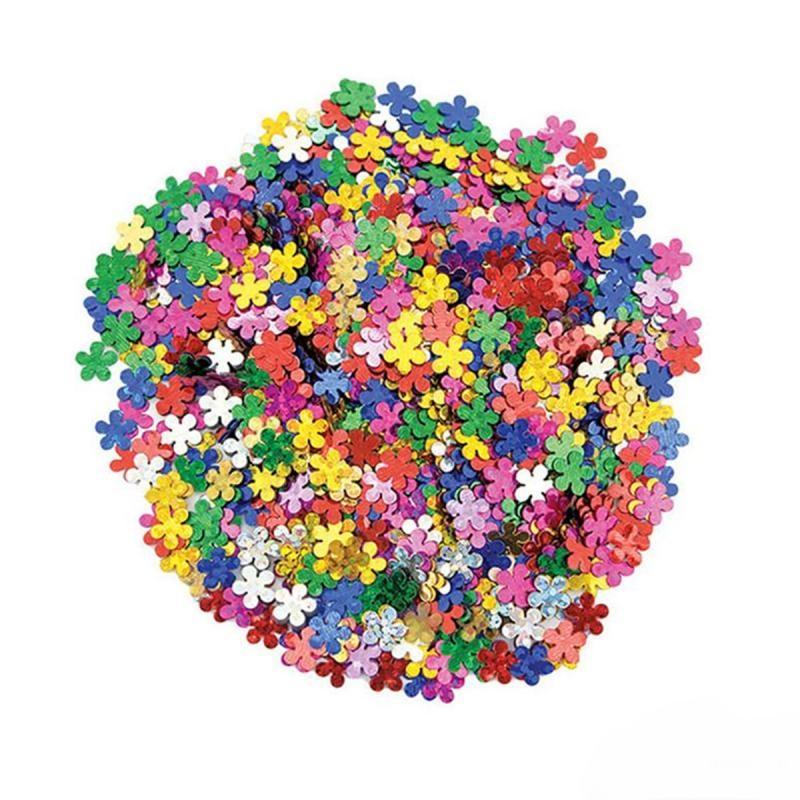 UNI LINE Dekorativne konfete cvetići 6X6mm 14g šarene
