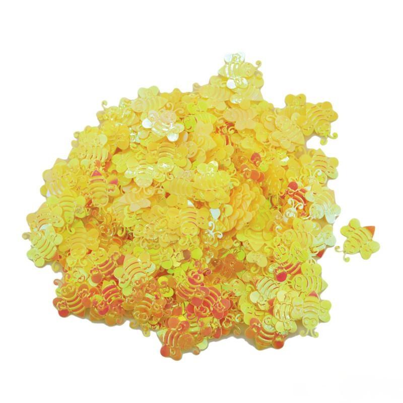 Slike UNI LINE Dekorativne konfete pčelice 15X17mm 14g žute
