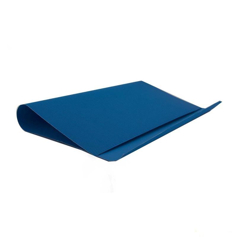 UNI LINE Dekorativni rebrasti karton 50x70cm plavi