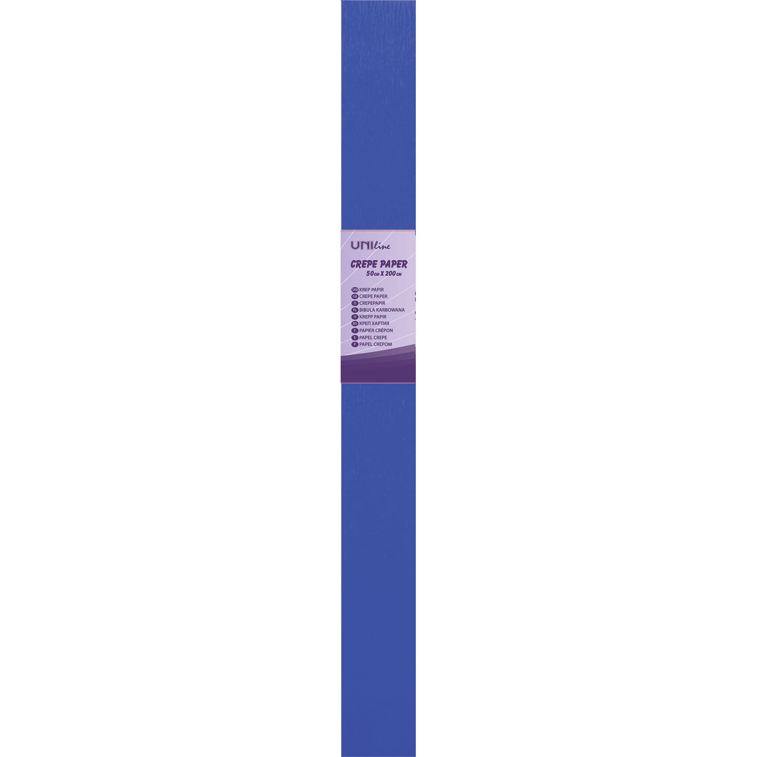 UNILINE Krep papir 50x200 cm UNL-0415 plavi