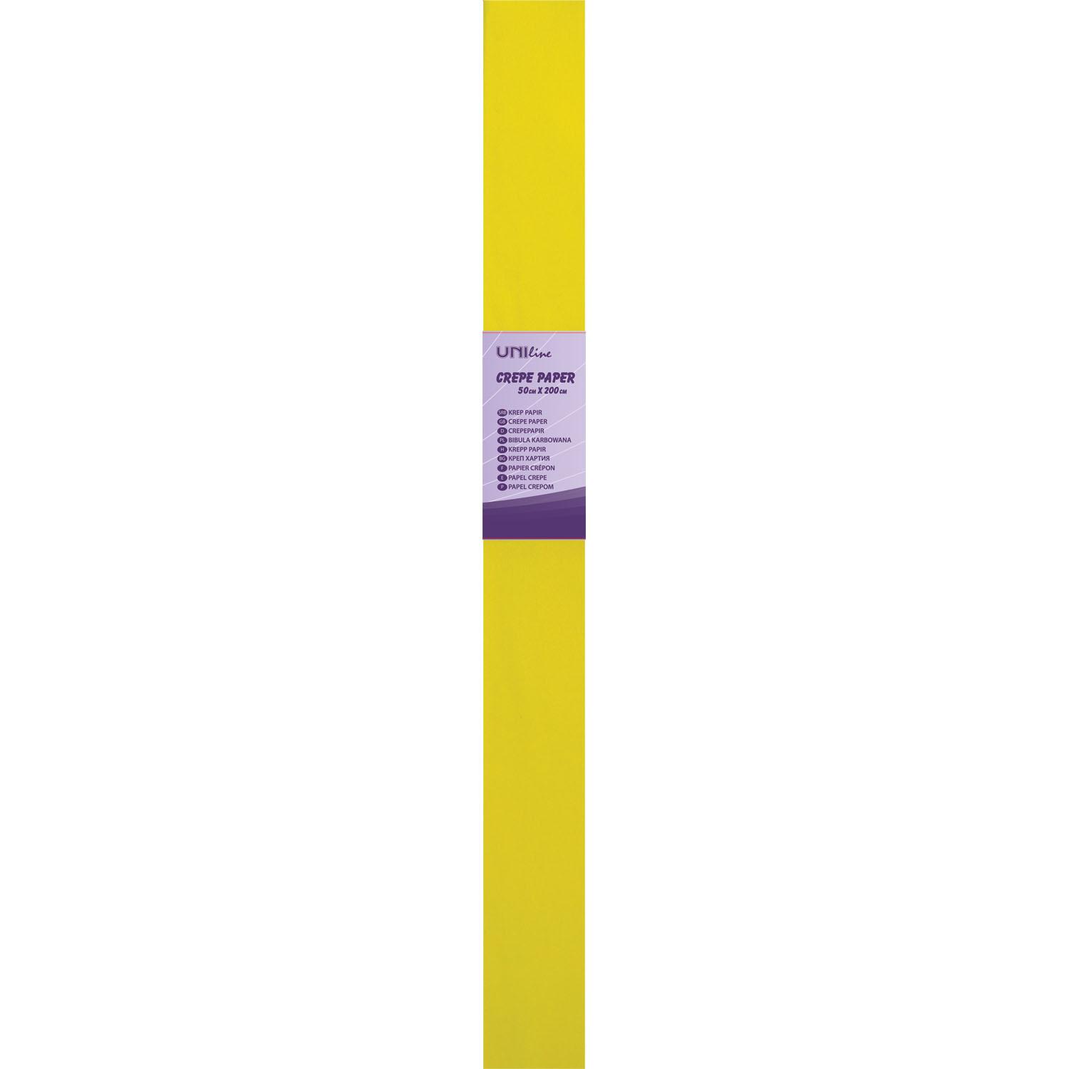 UNILINE Krep papir 50x200 cm UNL-0415 žuti