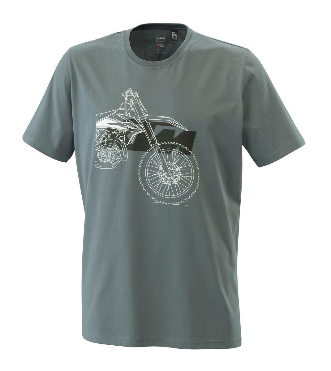 KTM-MOTO Muška majica Radical SX450 siva