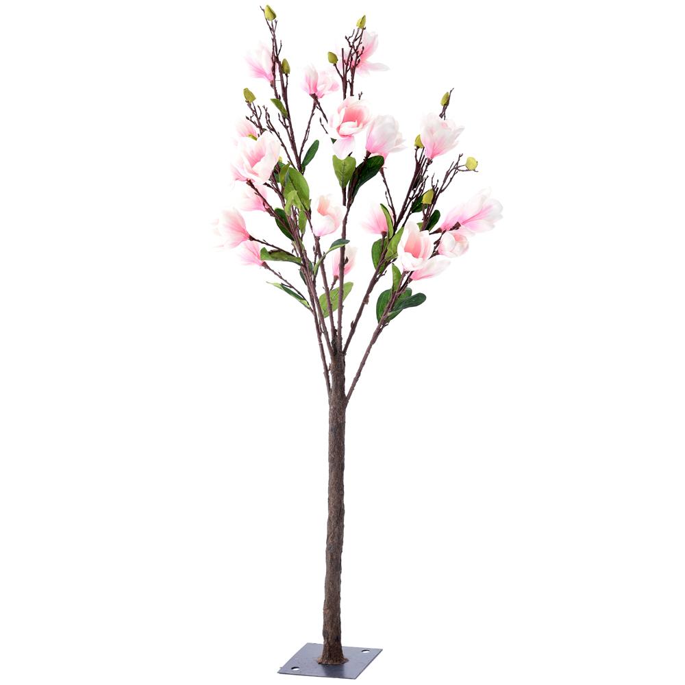 DIKER HOME Drvo od veštačkog cveća mangolija 140cm roze