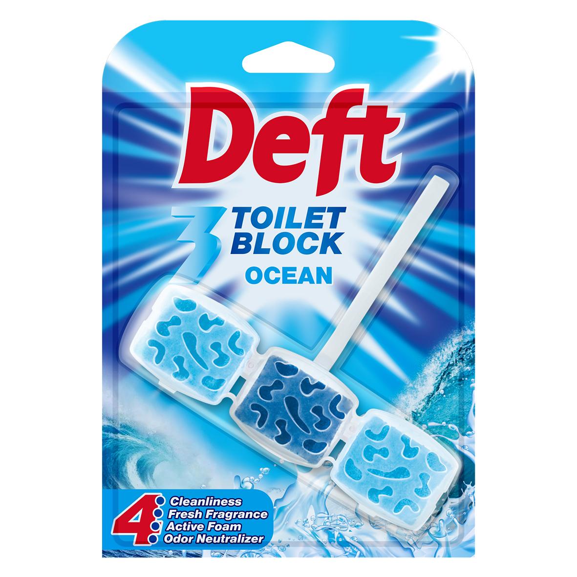 DEFT 3 Tvrdi wc osveživač 45 g Ocean
