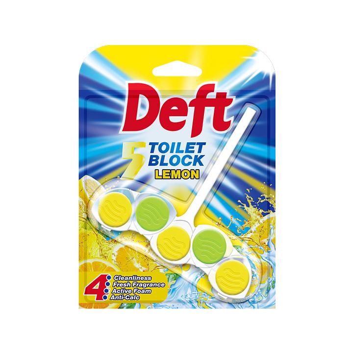 Slike DEFT 5 Tvrdi wc osveživač 50 g Limun