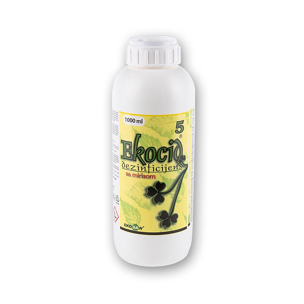 EKOSAN Sredstvo za dezinfekciju površina - Ekocid-5 koncentrat sa mirisom 1 L