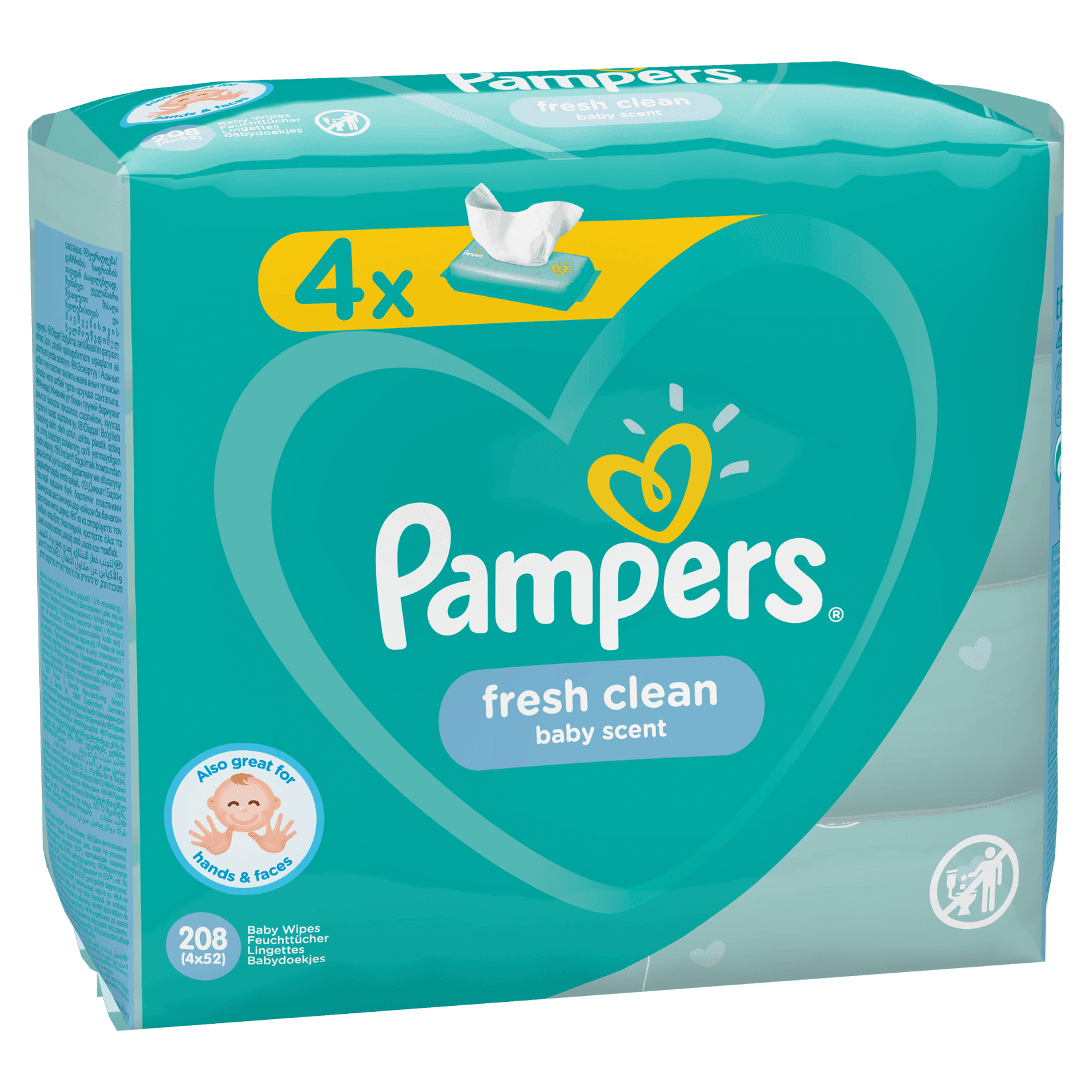 Selected image for PAMPERS Vlažne maramice Fresh 4x52