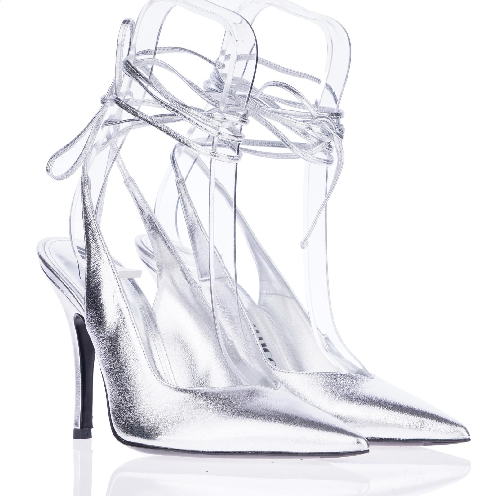 THE ATTICO Ženske cipele srebrne