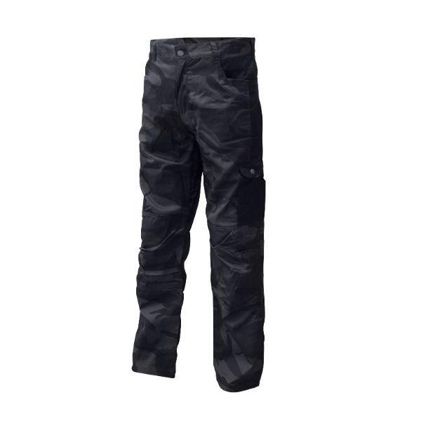 BLACK PEAK Zaštitne pantalone kamuflažne crne