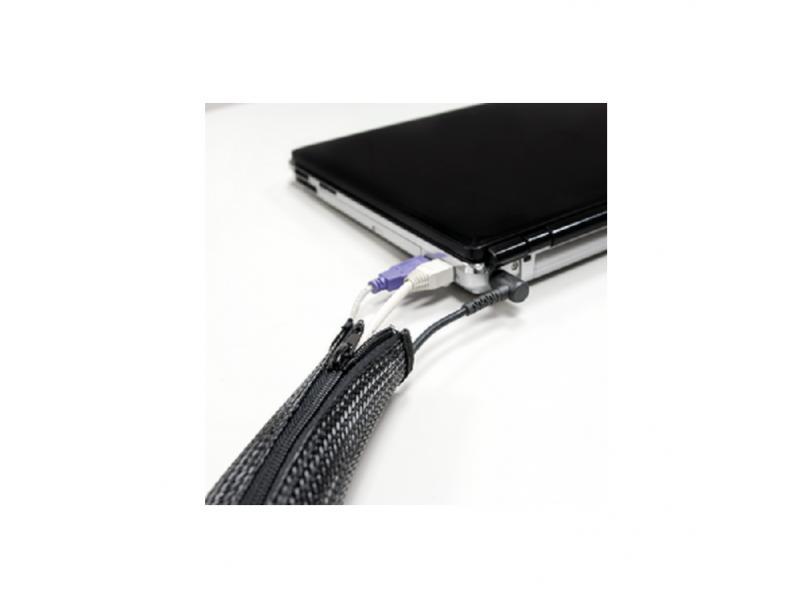 Selected image for LOGILINK Fleksibilna zaštita za kablove sa rajfešlusom 2m x 30mm crna