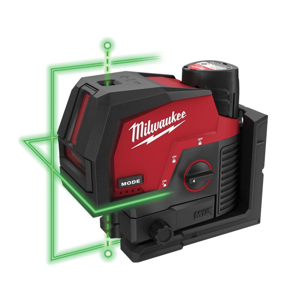 Selected image for Milwaukee Aku zeleni 3D laser 30m 12V - M12CLLP-301C