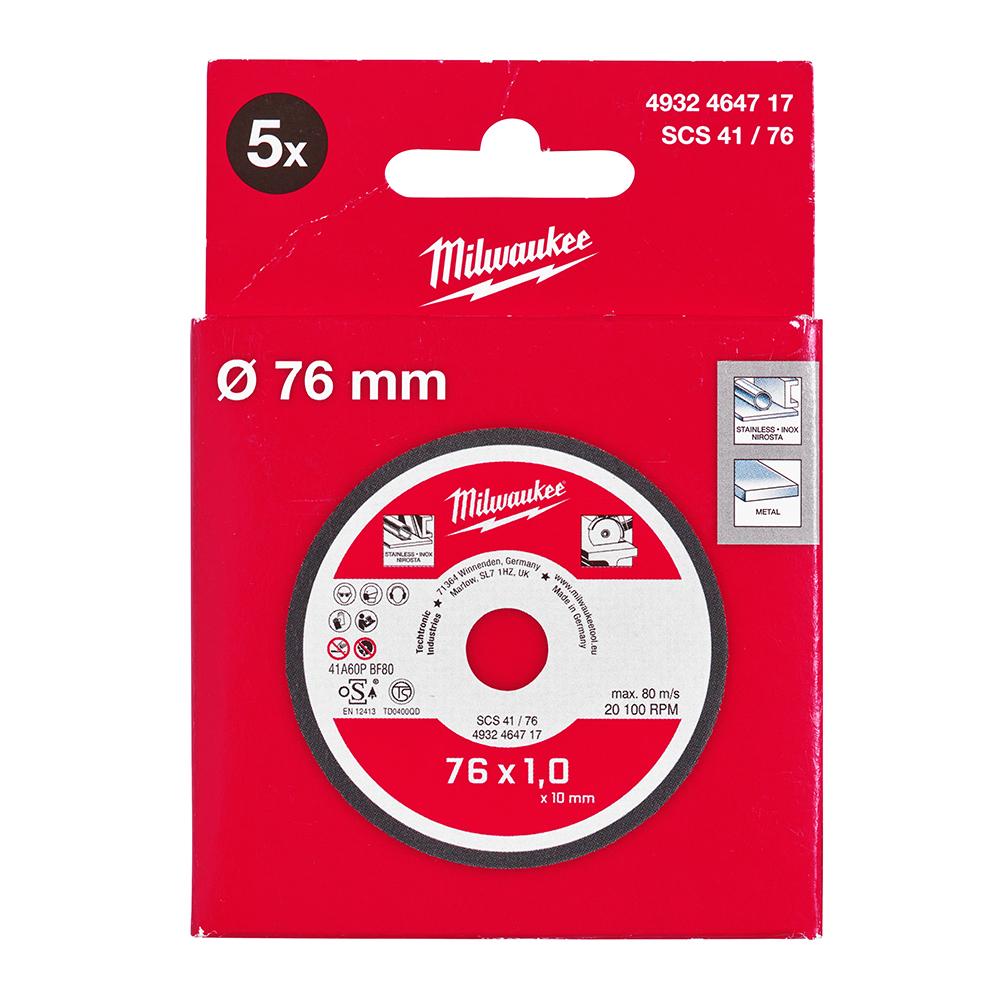 Selected image for Milwaukee Rezni disk 76x1mm set 5/1