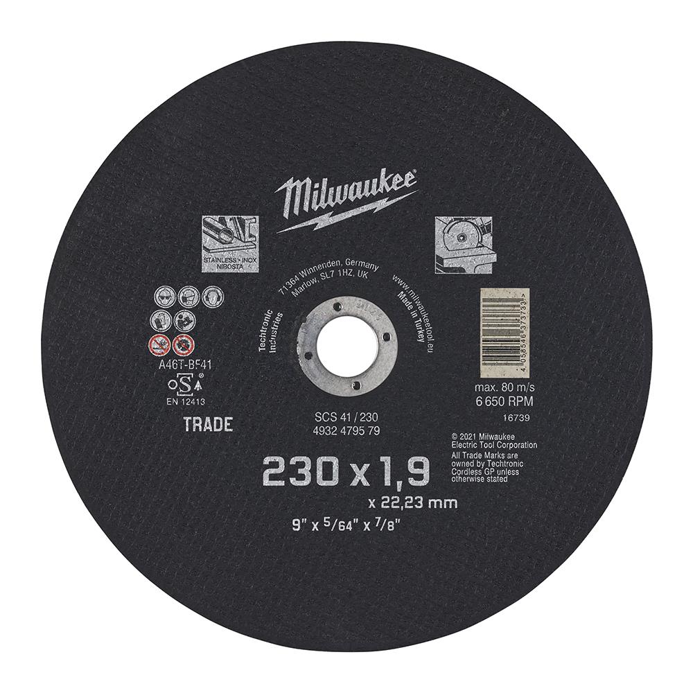 Selected image for Milwaukee Rezni disk za metal 230x1.9x 22.2mm
