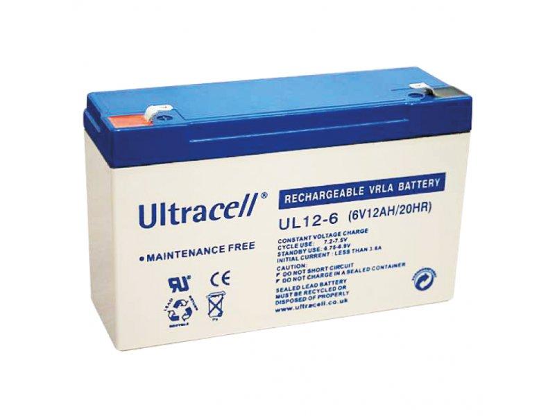 Selected image for ULTRACELL Žele akumulator 12 Ah 6V/12-