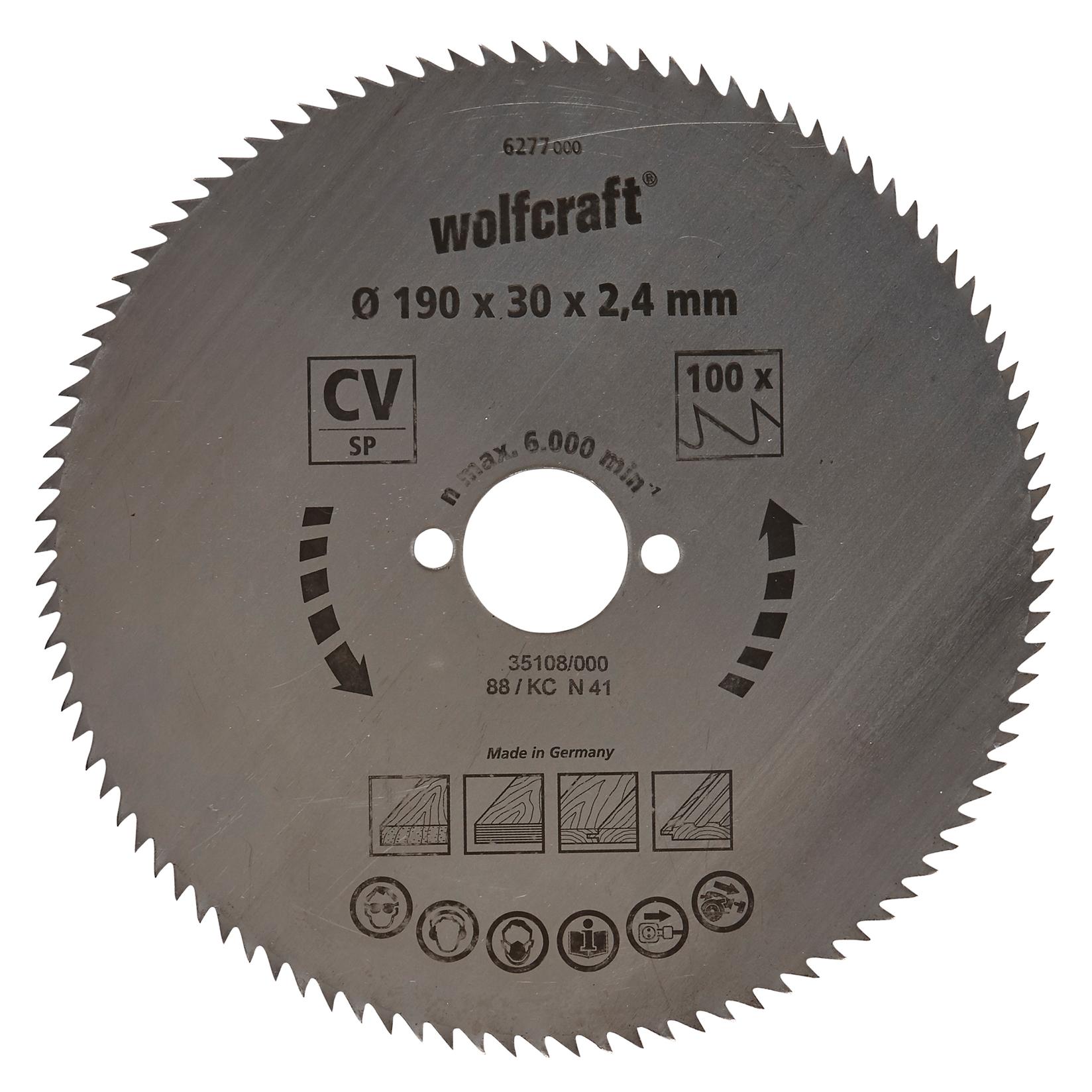 WOLFCRAFT Kružna testera za ručne cirkulare, CV, 190mm 6277000