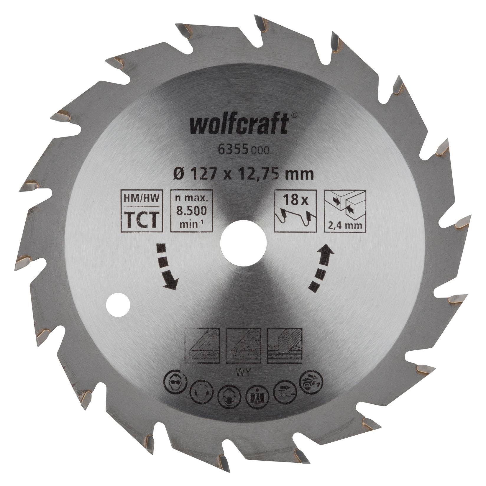 WOLFCRAFT Kružna testera za ručne cirkulare, HM, 127mm 6355000