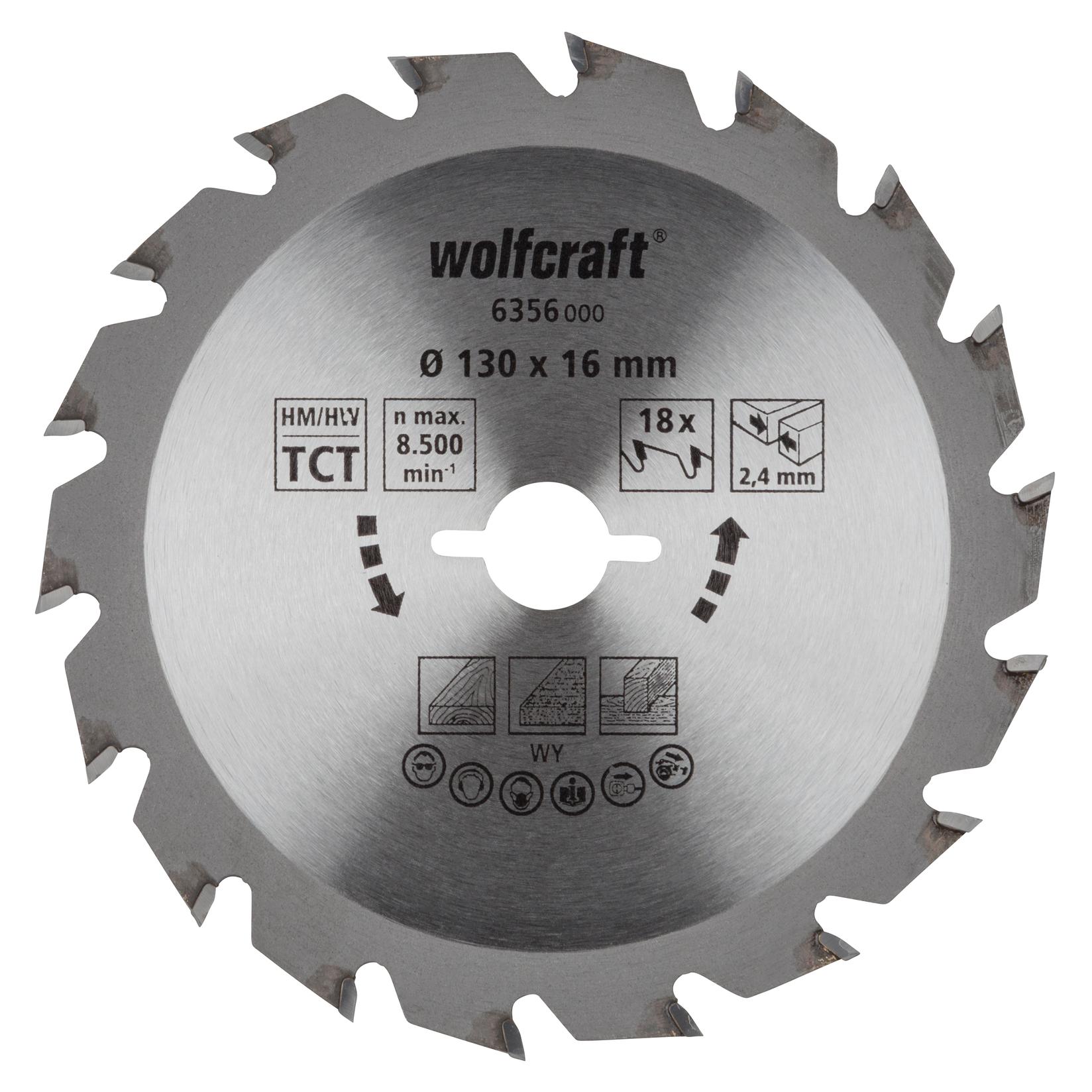 WOLFCRAFT Kružna testera za ručne cirkulare, HM, 130mm 6356000