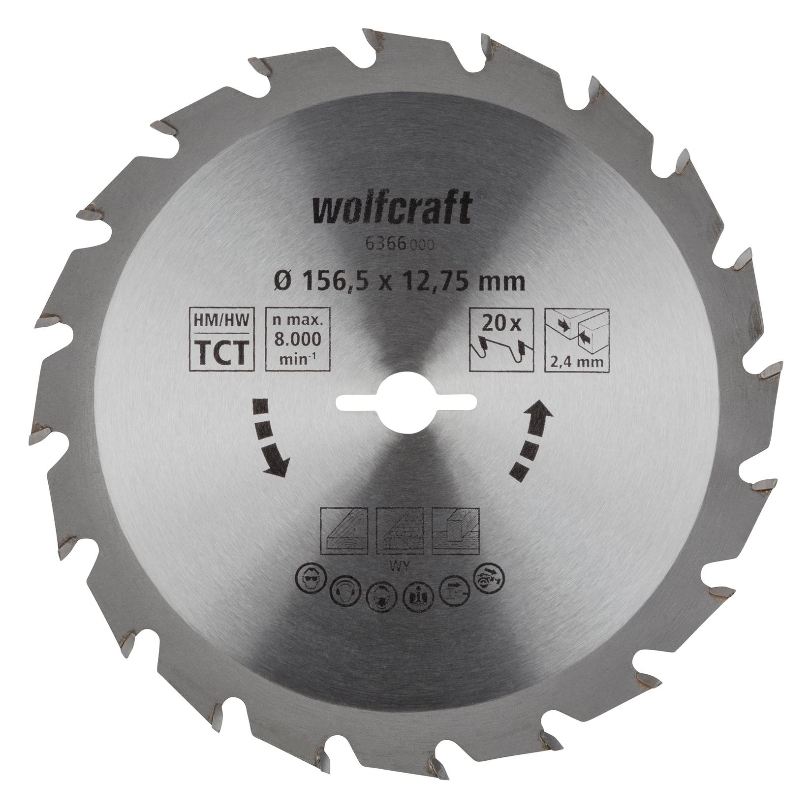 WOLFCRAFT Kružna testera za ručne cirkulare, HM, 156.5mm 6366000