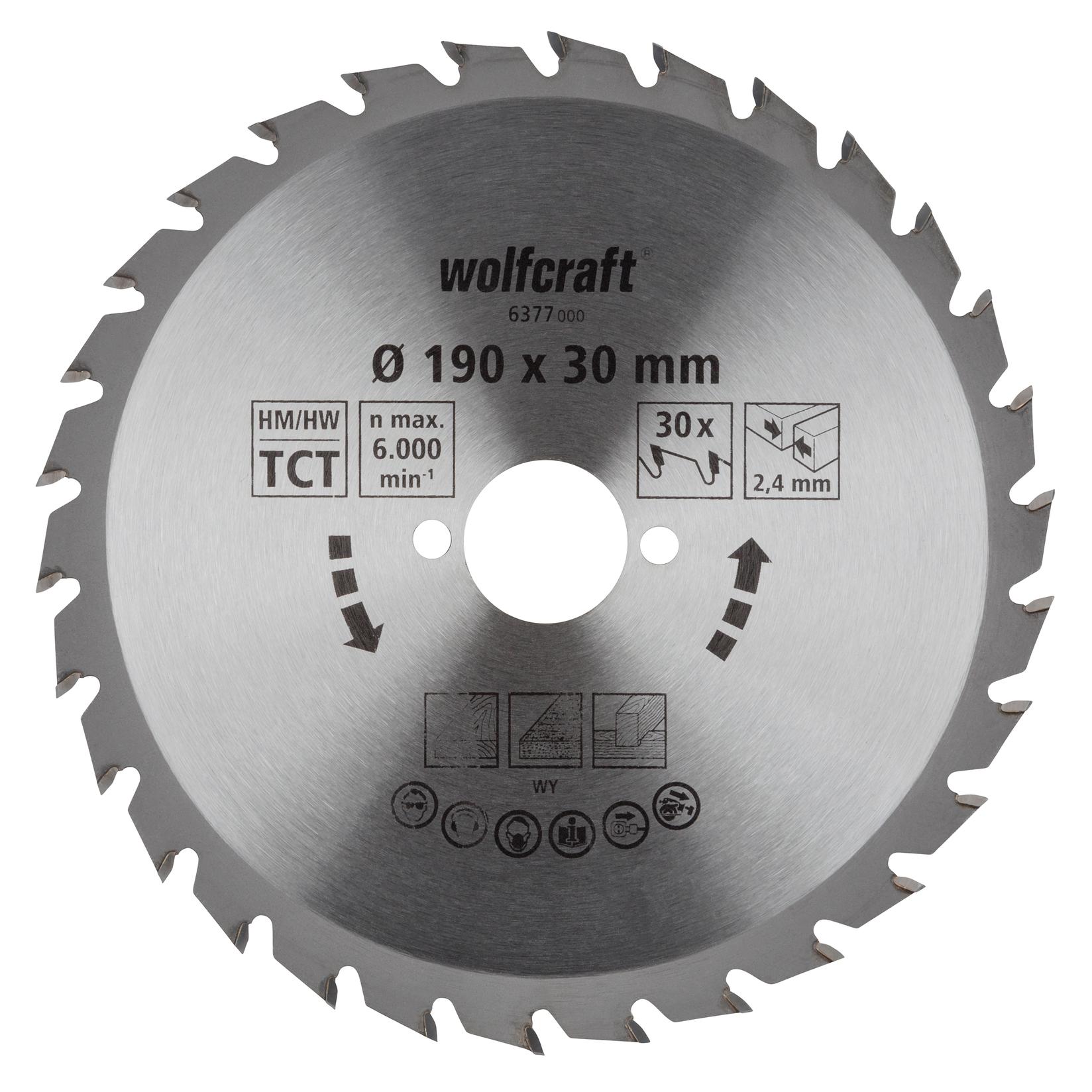 WOLFCRAFT Kružna testera za ručne cirkulare, HM, 190mm 6377000
