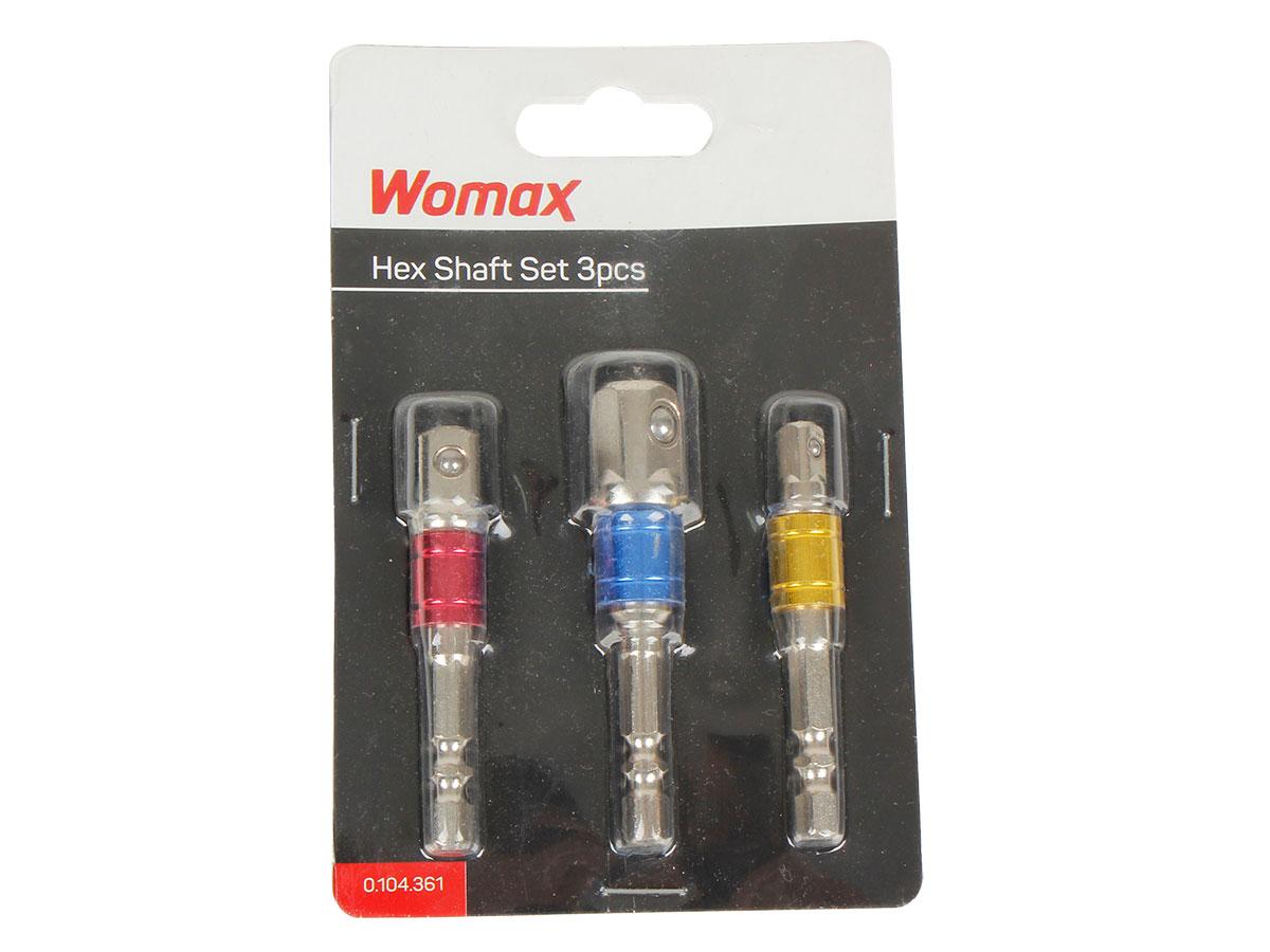 WOMAX Adapter za nasadne ključeve set 3 kom