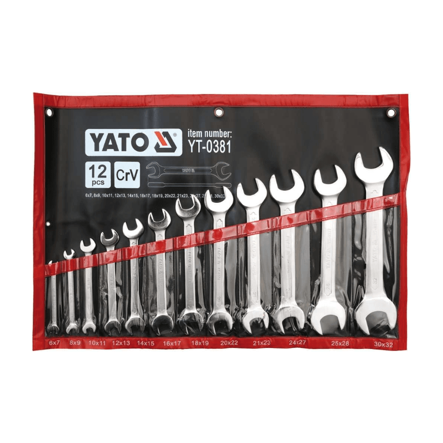 YATO YT-0381 Set ključeva, Viljuškasti, 6-32mm, 12 komada